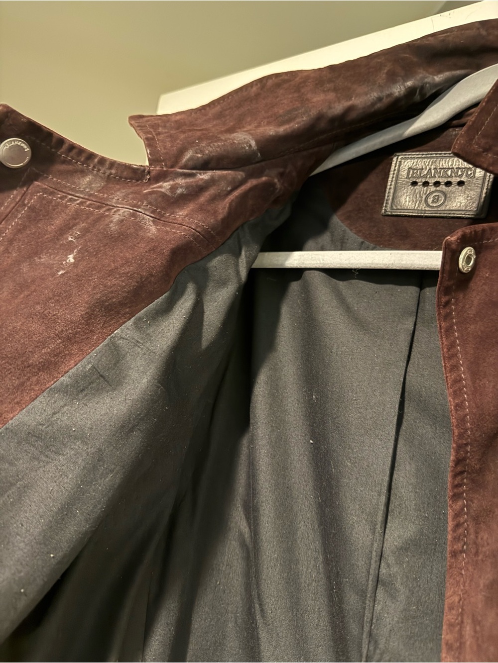 Blank NYC Red Suede Moto Jacket - Picture 4 of 6
